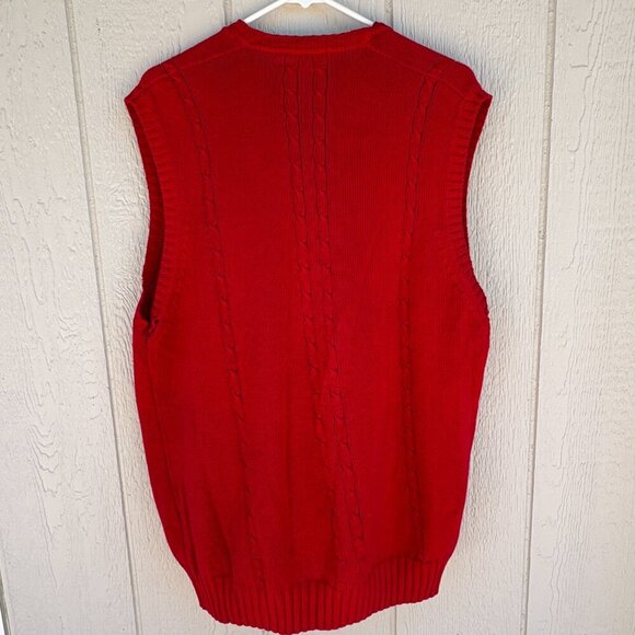 Vintage Arizona Wildcats Sweater Vest Men's XL Red Knit Rebounders Club 80s RARE - Picture 7 of 11